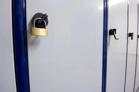 Lockers numbered 库存照片