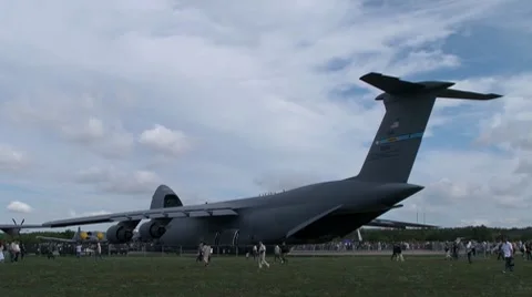 Lockheed C-5 Galaxy Timelapse Stock Footage 8559632