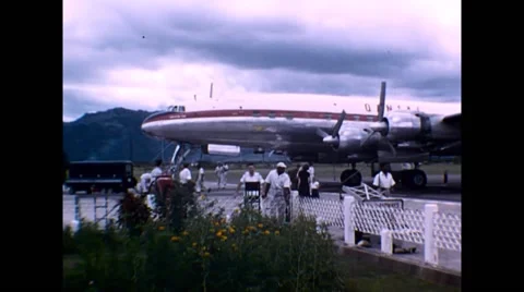 Lockheed Constellation Aircraft Stock Footage 58332670