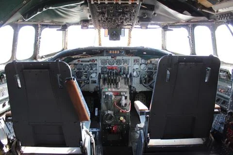 Lockheed Constellation Airforce One Cockpit 2 Fotos de archivo