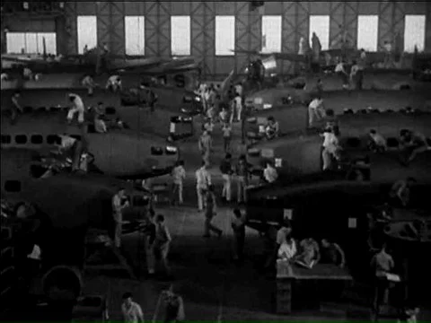 Lockheed Corporation designs and ships combat aircraft to Canada in the 1940sƒ Stock Footage 75300950