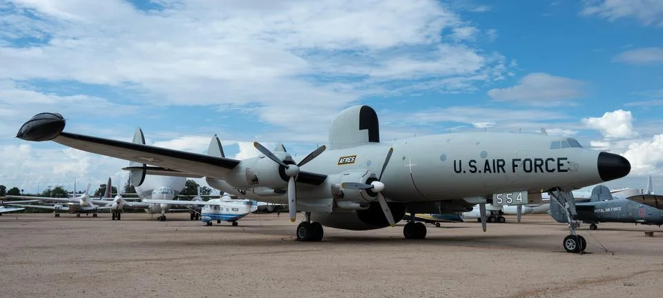 A Lockheed EC-121D Constellation on display at the Pima Air and Space Museum Stock Photos