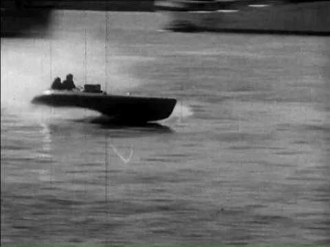 Lockheed Loadstar airplane in the 1940s in built in flaps on the wings forƒ Video stock 75300948