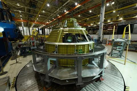 Lockheed Martin technicians at NASA's Michoud Assembly Facility in Stock Photos