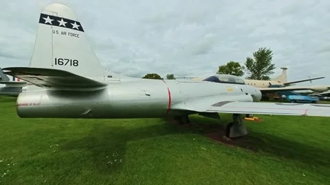 Lockheed T-33 shooting star military airplane Stock-Footage 240829376