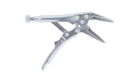 Lockiing pliers open and close stop motion Video stock 77683909