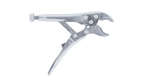 Lockiing pliers open and close stop motion Stock Footage 77683999