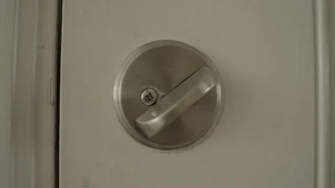 Locking Bolt on Door Video stock 149930286
