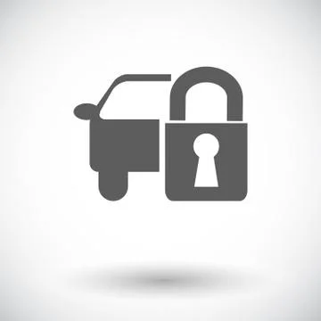 Locking car doors Stock Illustration