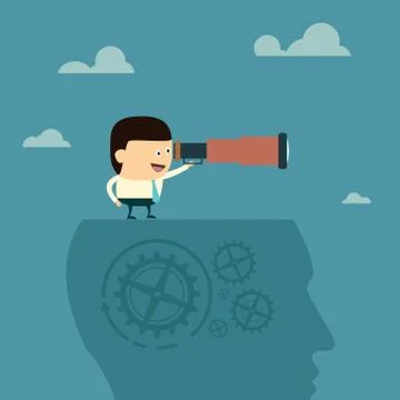 Locking for the future Stock Illustration