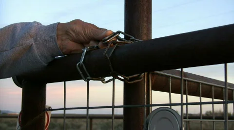 Locking the Gate Video stock 77315