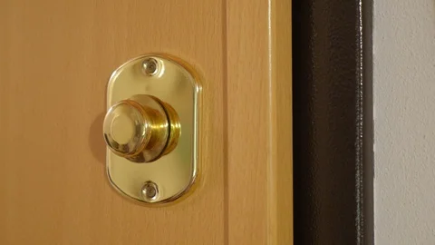 Locking the opening limiter and safely opening the armored door Video stock 126921569