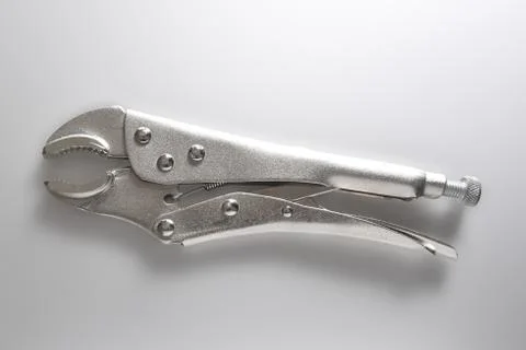 Locking Plier on neutral background Stock Photos