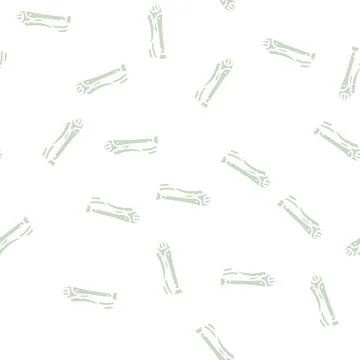 Locking pliers glyph seamless pattern Stock Illustration