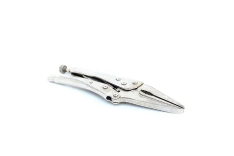 Locking Pliers on isolated Stock Photos
