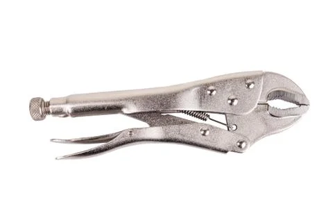 Locking pliers isolated on a white background.. Stock-Fotos