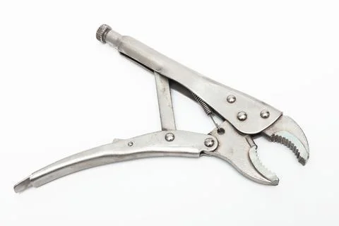 Locking wrench on white background Foto stock
