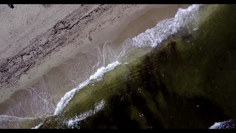 Lockoff Ocean overhead at Deerfield Beach Florida Video stock 93949253