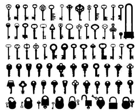 Locks and keys Stock Illustration