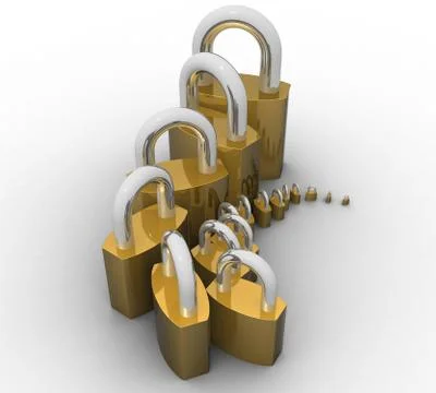 Locks Stock Illustration