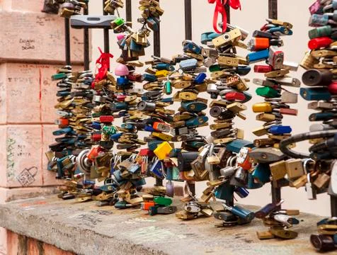 Locks of love Stock Photos