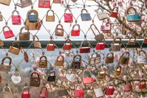 The locks of love Foto stock