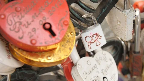 Locks Of Love. Wedding Ritual. Stock Footage 126277634