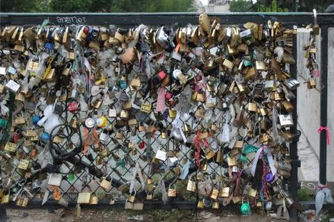 Locks on memory. Stock Photos