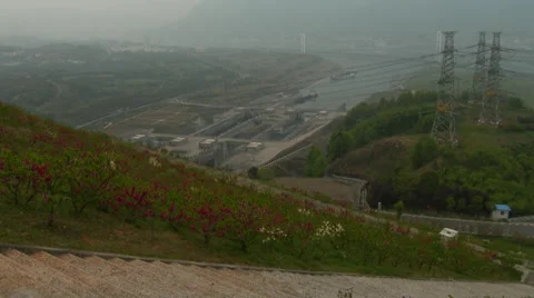 Locks at Three Gorges Dam 1 Stock Footage 39827526