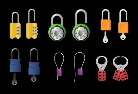 Locks vector Stock Illustration