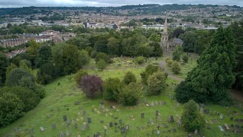 Locksbrook Cemetery. Stock Photos