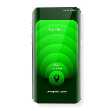 Lockscreen user interface notification floating pop up Stock Illustration