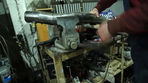 A locksmith performs metal drilling Stock-Footage 235727383