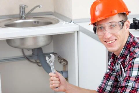 Locksmith plumber Foto stock