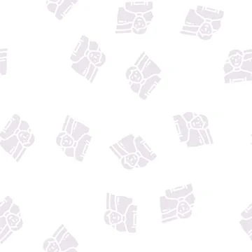 Locksmith repairman glyph vector seamless pattern Stock Illustration