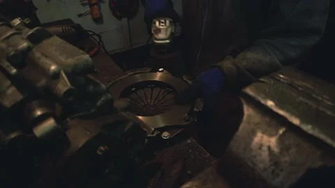 Locksmith work grinder Stock Footage 160659255