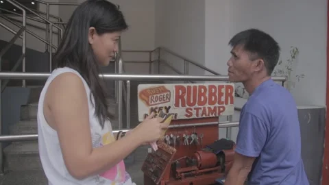A Locksmith Working at His Stall in Sta. Mesa Manila Stock Footage 230089112