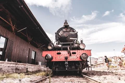 Locomotiva do Comboio Histórico do Douro Stock Photos