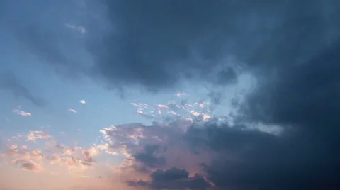 Locomotive clouds on sky Stock Footage 32905902