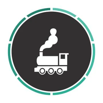 Locomotive computer symbol Stock Illustration