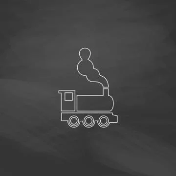 Locomotive computer symbol Illustrazione stock