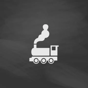 Locomotive computer symbol Stock Illustration