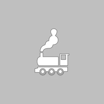 Locomotive computer symbol Stock Illustration
