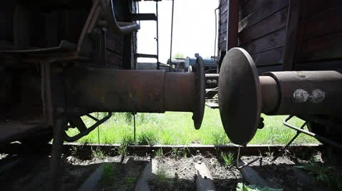 Locomotive connection close up 스톡 동영상 24932301