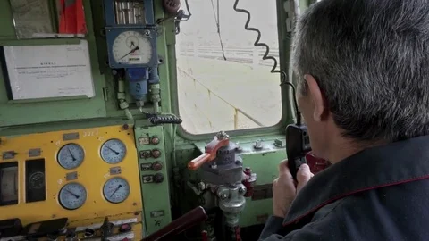 Locomotive engineer Stock Footage 76953230