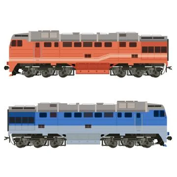 Locomotive Illustrazione stock
