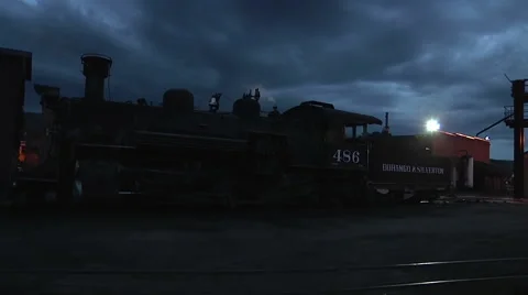 Locomotive Profile Stock Footage 43844575