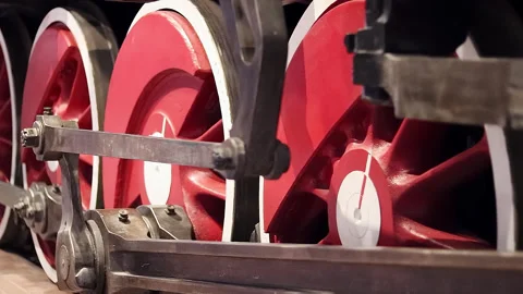 A locomotive, train bottom view Stock Footage 269144353