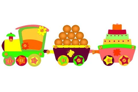 Locomotive vector Stock Illustration