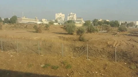 Lod Israel - View from the train Video stock 81729205